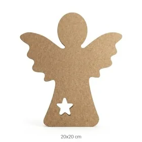 H070 Büyük Melek Ahşap Boyanabilir Obje